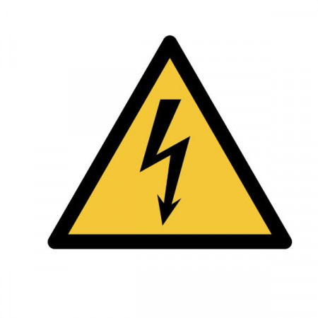 CARTELLO AVVERTENZA ELETTRICITÀ - 300X264MM