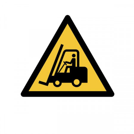 CARTELLO AVVERTENZA CARRELLO ELEVATORE - 200X176MM