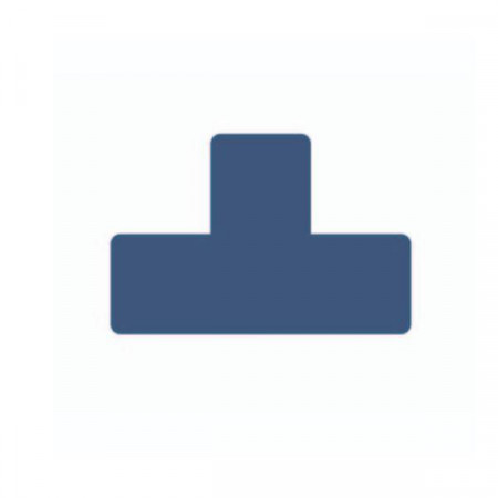 CF10 STICKER A T - 15X5 CM - BLU