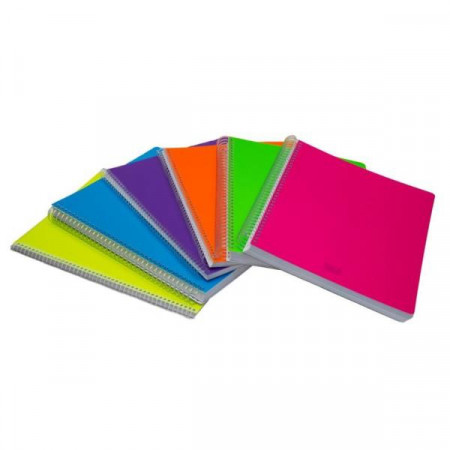 QUADERNO C/SPIRALE 4MM 140FF .FLUO