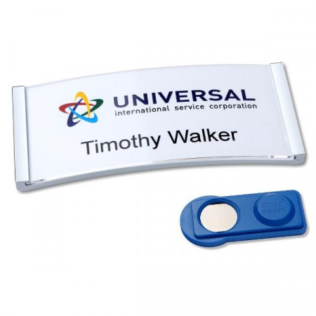 CF10 POLAR BADGE GRIGIO 30X6 MM