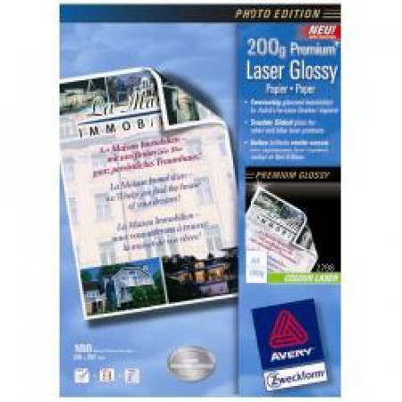 Carta bianca fotografica patinata Extra Glossy- A4 - 150g - stampanti Laser/Laser a colori - 210x297 - 200 ff