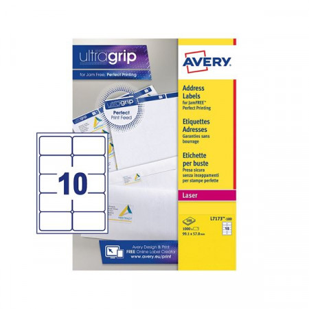 ETICHETTE PER PACCHI 99 06X57- ETICHETTE X FOGLIO N 10  (100FF.)        LASER (L LC I) (CONF.DA 1000 ETICHETTE)