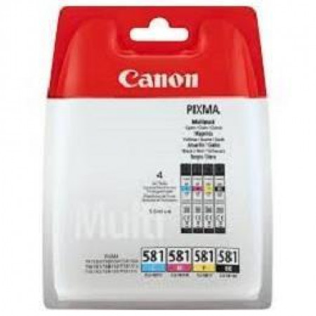 CLI-581XXL C/M/Y/BK MULTI BL Compatibile con PIXMA  Serie TS9150, Serie TS8150, Serie TS6150, TR7550, TR8550