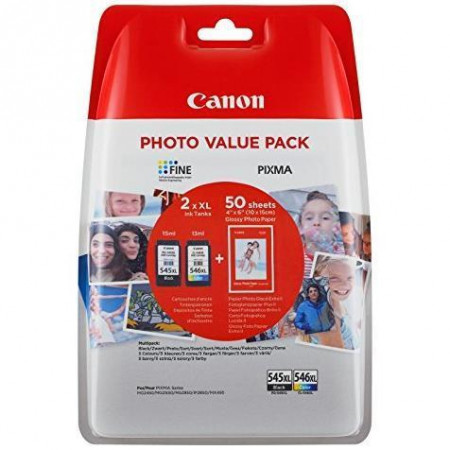 CARTUCCIA INCHIOSTRO NERO PG-545/CL-546 XL +50 FOGLI GP-501           MULTIPACK BLISTER"