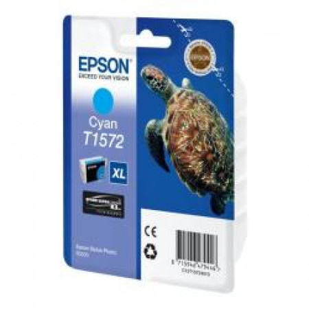 CARTUCCIA INCHIOSTRO A PIGMENTI CIANO EPSON ULTRACHROME K3  SERIE     TARTARUGA-TAGLIA XL  IN CONFEZIONE BLISTER RS.