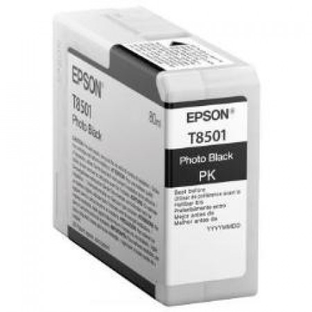 MATERIALE DI CONSUMO  CARTUCCE DI INCHIOSTRO  ULTRACHROME  HD  T8501  ORCA  CONFEZIONE SINGOLA  1 X 80 0 ML NERO