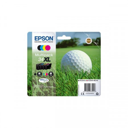 MATERIALE DI CONSUMO: CARTUCCE DI INCHIOSTRO, DURABRITE  ULTRA, 34XL, PALLINA DA GOLF, MULTIPACK, 1 X 10,8 ML CIANO, 1 X 10,8 ML MAGENTA, 1