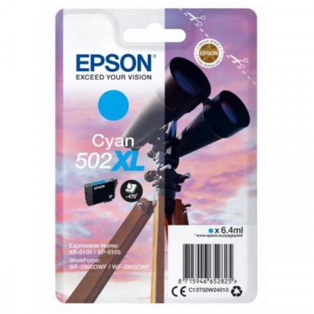 SINGLEPACK CYAN 502XL INK  6,4ML