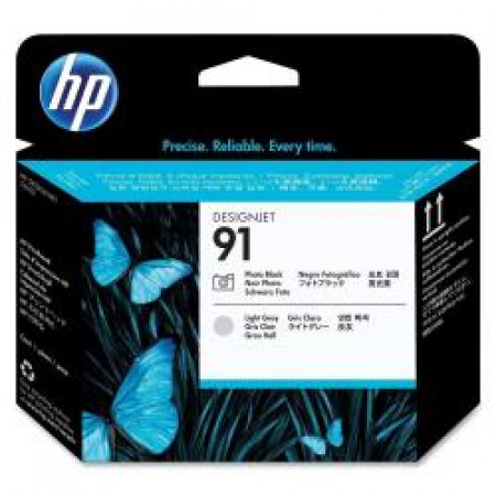 Testina di stampa HP 91, nero fotografico e grigio chiaro