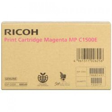 PRINT CARTRIDGE MAGENTA MPC1500E PER MPC1500SP (DA 1650 A 2800 PAG.   COPERTURA 6  FORMATO A4-COPERTURA VARIABILE IN BASE ALLE IMPOSTAZIONI)