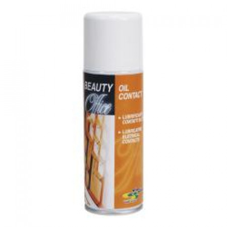 - OIL CONTACT  - SPRAY 200ML PULENTE/LUBRIFICANTE  DISOSSIDANTE OLEOSO PER RIATTIVARE E LUBRIFICARE CONTATTI ELETTRICI E MECCANISMI .