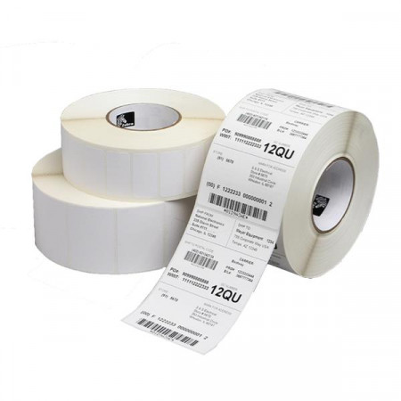 LABEL  POLYESTER  102X25MM  THERMAL TRANSFER  Z-ULTIMATE 3000T WHITE  PERMANENT ADHESIVE, 76MM CORE