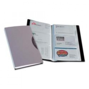 Office Suites Porta biglietti da visita silver 120   tasche  custodia trasparente (conf.10 pz)