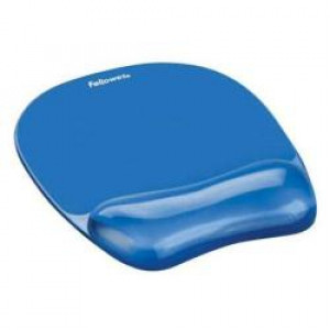 Mouse Pad con Poggiapolsi Crystals Gel Blu