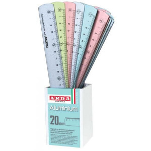 CF24 RIGHELLI  IN ALLUMINIO COLORI ASSORTITI 20  cm