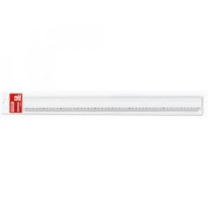 RIGA 50 CM LINEA ALLUMINIO - CON GOMMA ANTISCIVOLO E TIRACHINA