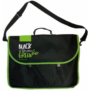 Valigetta messenger piccola  BLACK IS THE NEW GREEN