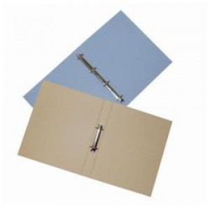 CARTELLA  ECO NEW   DUE ANELLI TONDI DIAMETRO 30CM AZZURRO