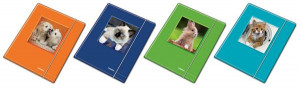 CF10 CARTELLA 3 LEMBI LINEA CUCCIOLI  CON ELASTICO 25X35 FANTASIA ASSORTITE