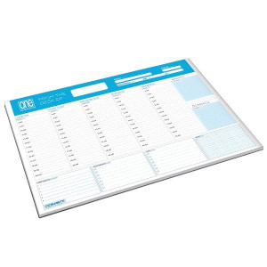 PLANNER SETTIMANALE A3 - BLOCCO COLLATO 80 GRAMMI 60 FOGLI