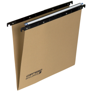 Cartelle sospese per cassetto Linea Cartesio Eco Serie 100  colore avana  interasse 39 39 8 cm  Fdo V (conf.25)