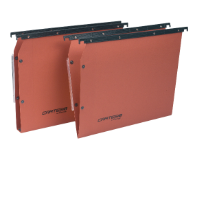 Cartelle sospese per armadio Linea Cartesio Plus Serie 314 M Link colore arancio   interasse 33 cm  Fdo V (conf.25)