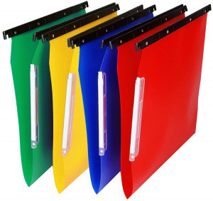 CARTELLE SOSPESE PER ARMADIO CARTESIO PP CONFEZIONE DA 25             INTERASSE 330 MM  COLORI ASSORTITI