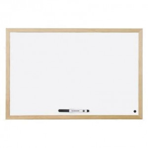LAVAGNA BIANCA LACCATA 60X45 CON CORNICE IN PINO