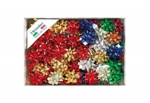 STELLE ADESIVE ART. 3070 CONFEZIONE DA 100 STELLE 6870 MM 10 COLORE   LUCIDO METALLIZZATO