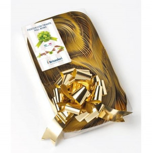 FIOCCO PRETAGLIATO AUTOMONTANTE ART.2170 - 30 STRIP  6870 MM 31 COLORELUCIDO METALLIZZATO DIAM.130MM
