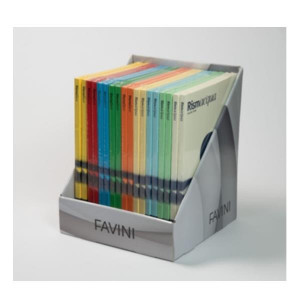 DISPLAY  COD. G99X012: 100 FOGLI  90 GRAMMI  18 RISMETTE- GIALLO-SCARLATTO-AZZURRO-VERDE-ARANCIO-CAMOSCIO- CELESTE- VERDE CHIARO- AVORIO