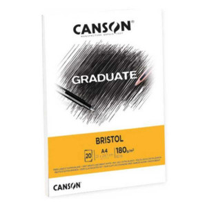Blocco GRADUATE Bristol A4 20fg. 180 g/m