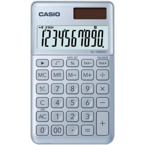 Calcolatrice tascabile CASIO SL-1000SC-BU AZZURRO