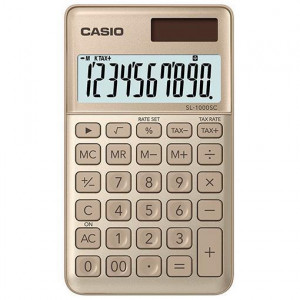 Calcolatrice tascabile CASIO SL-1000SC-GD ORO
