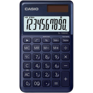 Calcolatrice tascabile CASIO SL-1000SC-NY BLU NAVY
