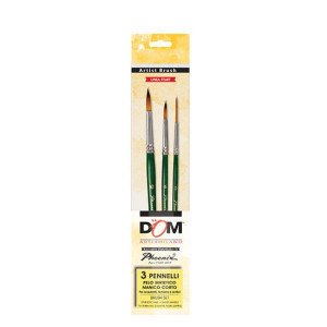 PENNELLI ACQUERELLO - CORTO - NYLON - SET 5 PZ  CLASSIC