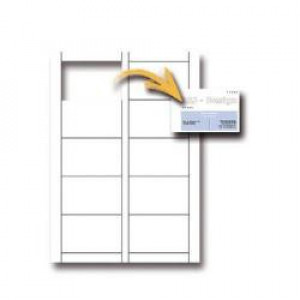CF180BIGL DA VISITA 85X54 BIANCO MICROPERFORATI 10 BIGLIETTI PER FOGLIO A4 250GR