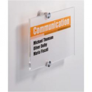 CRYSTAL SIGN 210 x 148 mm. Targa pe