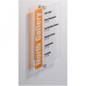 CRYSTAL SIGN 210 x 297 mm. Targa pe