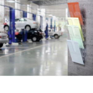 FLEXIPLUS 6 A4. ESPOSITORE DA PARETE CON 6 COMPARTI FORMATO A4        VERTICALE.