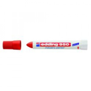 Marcatore a cera colore rosso  P/tonda  tratto 10 mm  adatto a contrassegnare superfici  impossibili  (Conf. 10 pz)