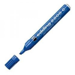 Marcatore permanente  2200C colore blu  P/scalpello  tratto 1 - 5mm (Conf. 10)