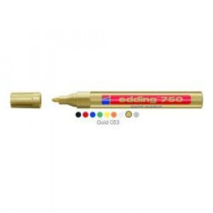 Marcatore permanente a vernice  oro (punta scalpello Tratto 2 - 4 mm) (Conf. 10 pz)