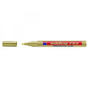 Marcatore Calligraphy paint marker colore oro  P/tonda  calligrafica  tratto 1-2 5mm  vernice permanente effetto smalto (Conf.10 pz)
