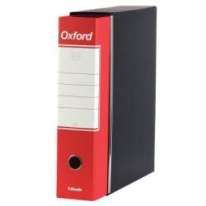Registratori Oxford Esselte - F.to protocollo - dorso 8 cm - f.to utile 23x33cm rosso (conf.6)