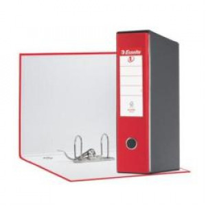 Registratori Eurofile Esselte - F.to commerciale - dorso 8 cm - f.to utile 23x30 cm - Rosso Vivida