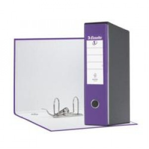 Registratori Eurofile Esselte - F.to commerciale - dorso 8 cm - f.to utile 23x30 cm - Lilla