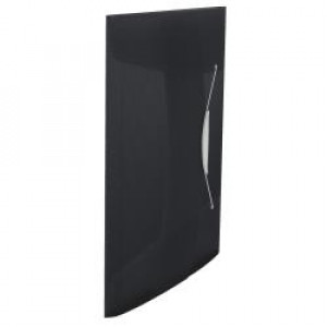 VIVIDA Cartella a 3 lembi con elastico PPL - dim. 23 4 x 32 x - cap. 150 fogli Nero VIVIDA