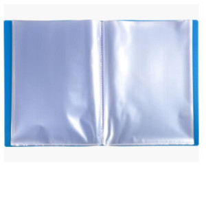 PORTALISITINI ECONOMICI 300 MICRON COL. BLU F.TO 24X32CM 10 BUSTE